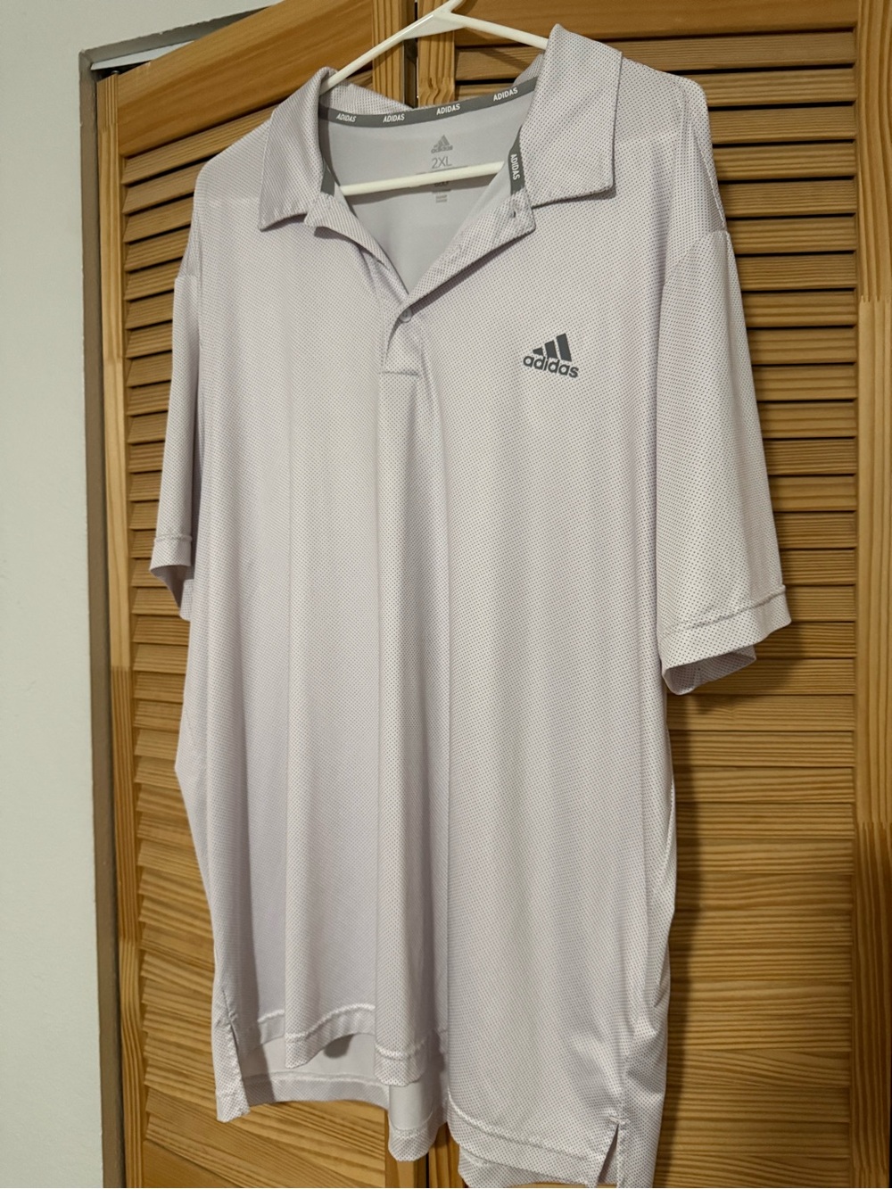 adidas Men's Light Gray Performance Polo